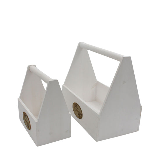 Wooden Flower Boxes with Handles