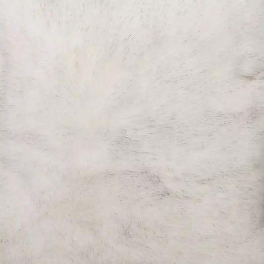 White/Silver Faux Fur Throw