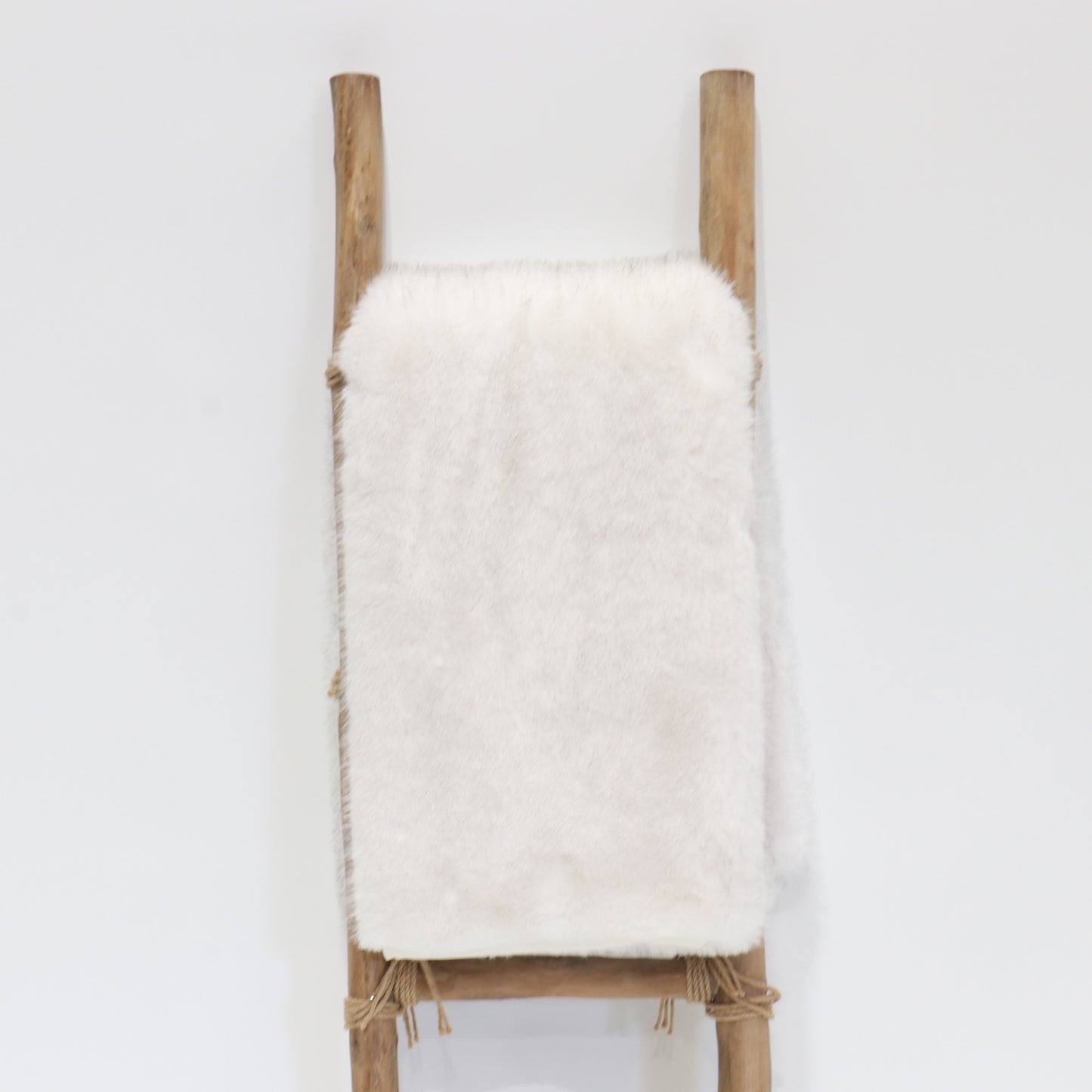 Faux Fur Throw - Le Forge White Fleck