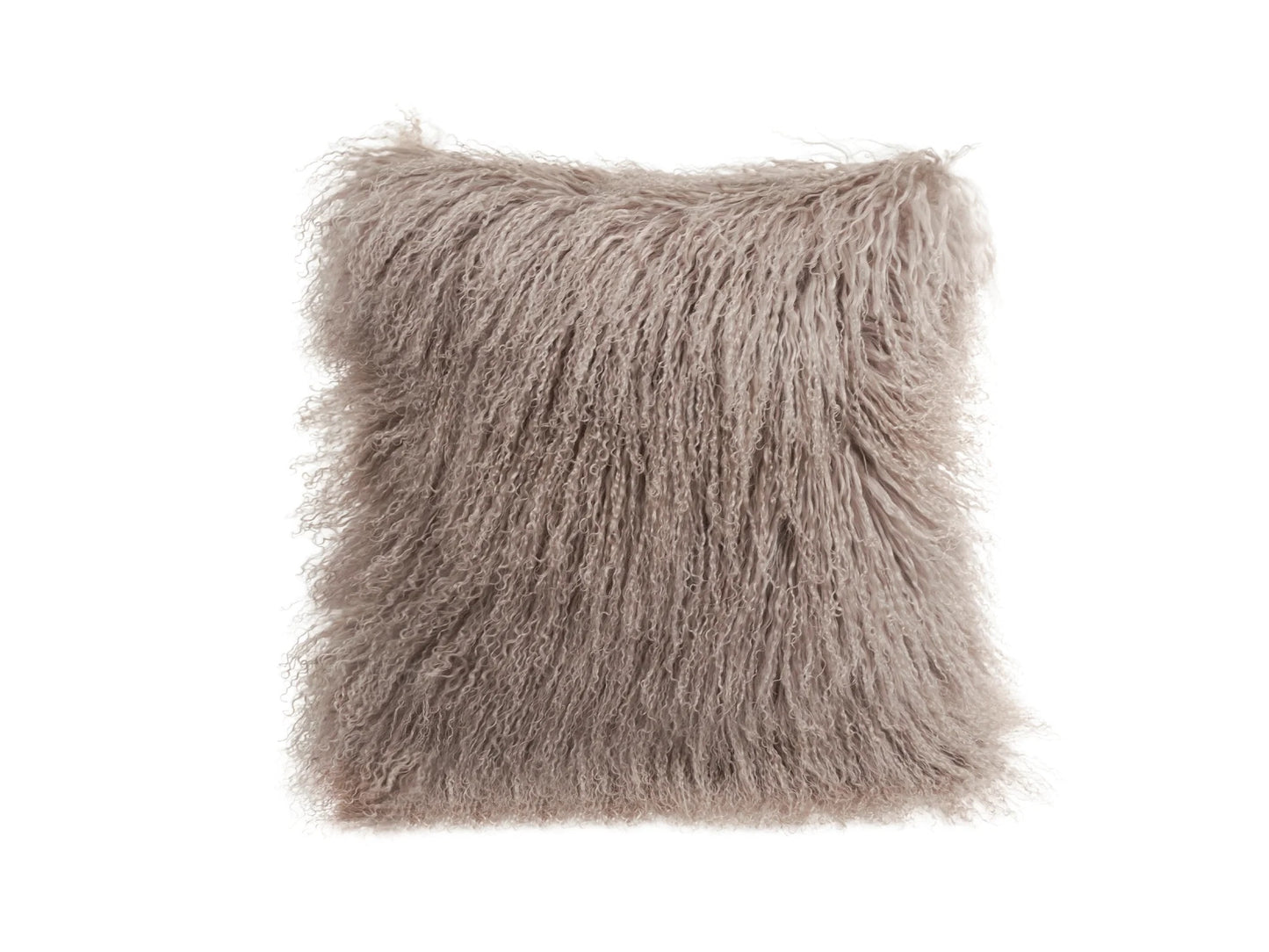 Tibetian Sheepskin Cushion - Birch