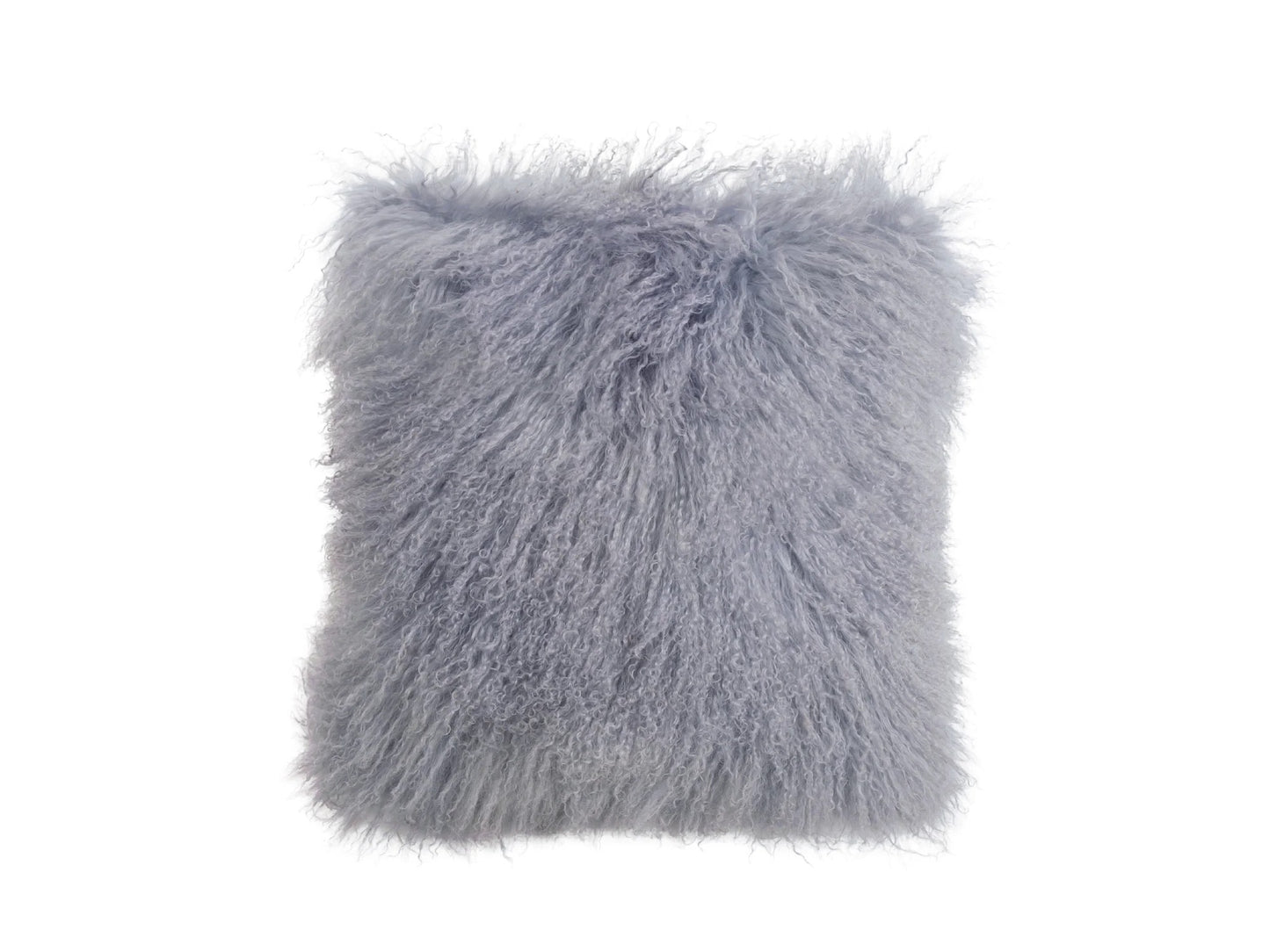Tibetan Sheepskin Cushion - Dove