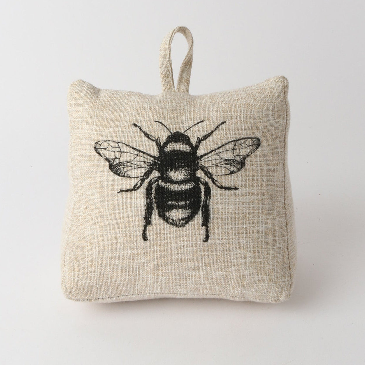 Cream Linen Bee Doorstop - Le Forge