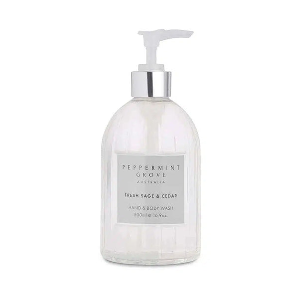 Peppermint Grove Hand and Body Wash 500ml - Fresh Sage and Cedar