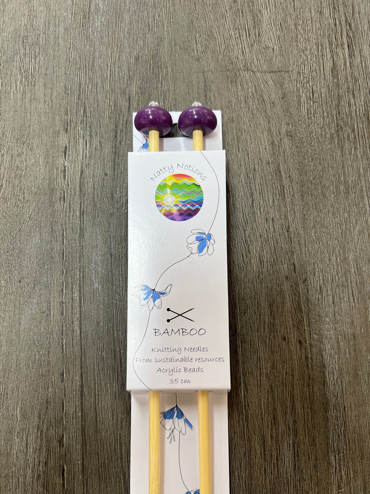 Bamboo knitting needles 6mm