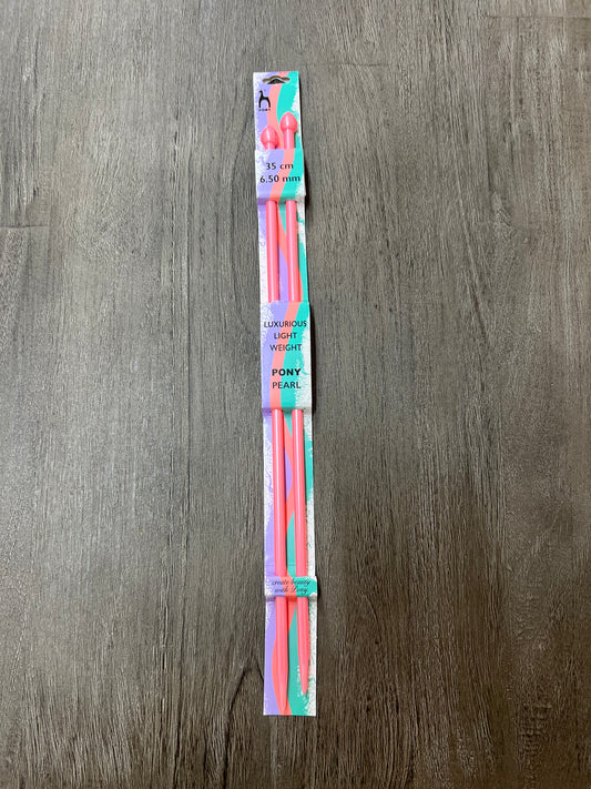 Pony Pearl Knitting needles 6.5mm 35 cm