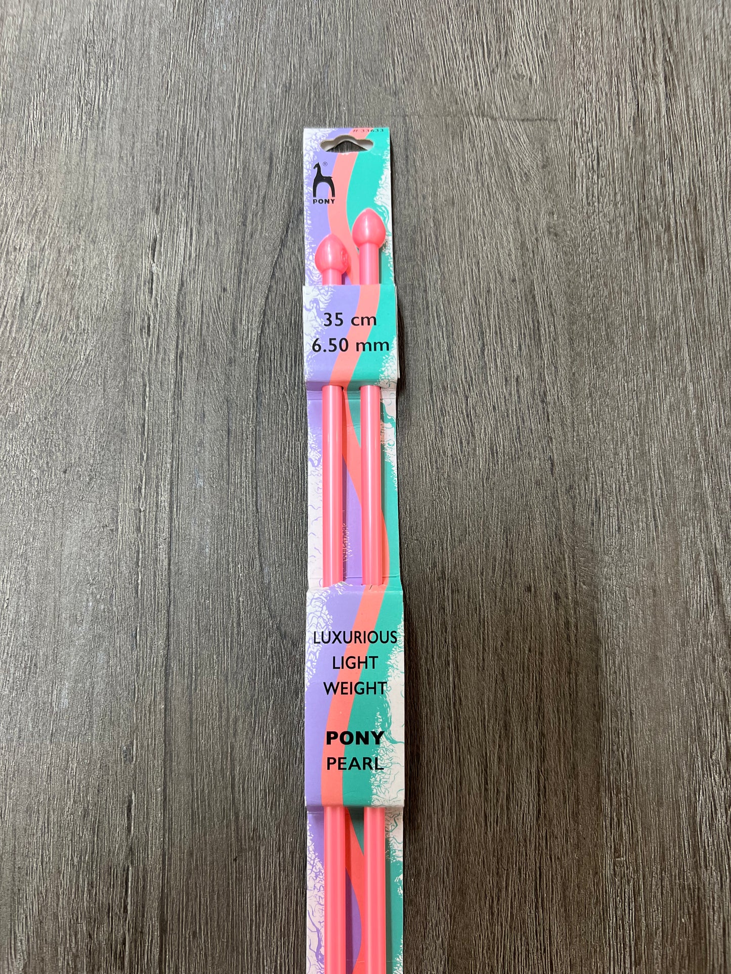 Pony Pearl Knitting needles 6.5mm 35 cm