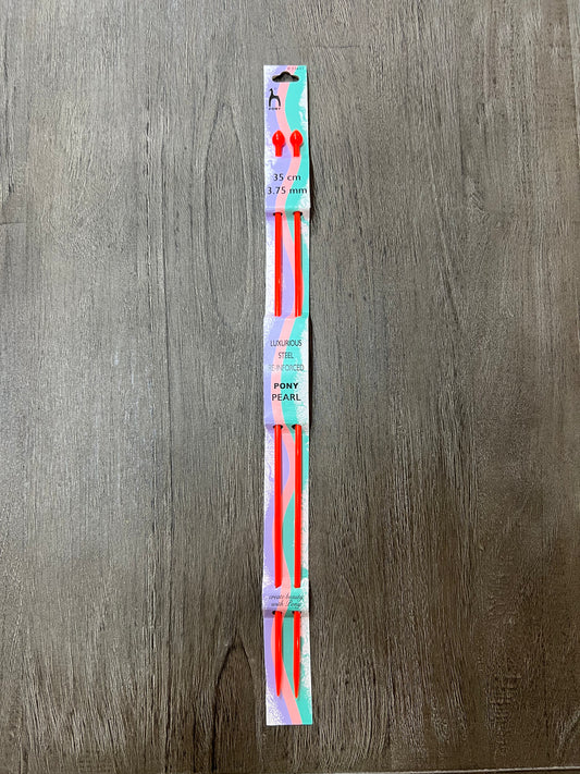 Pony pearl knitting needles 3.75mm 35cm