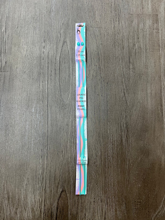 Pony pearl knitting needles 2.25mm. 35cm