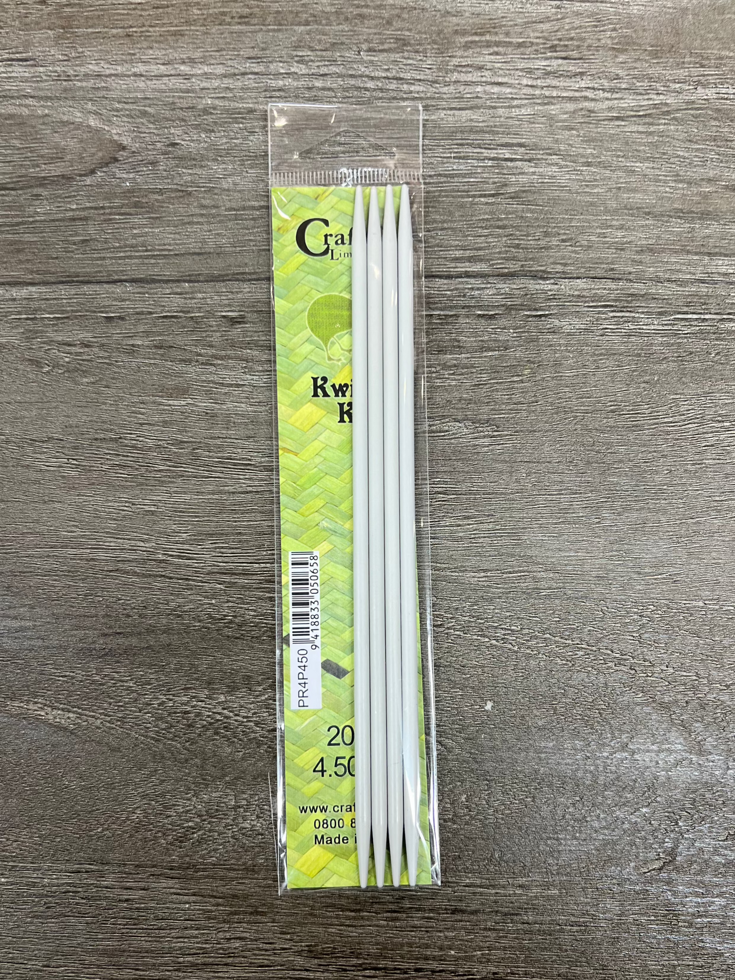 Double pointed steel needles 20cm x 4.50mm