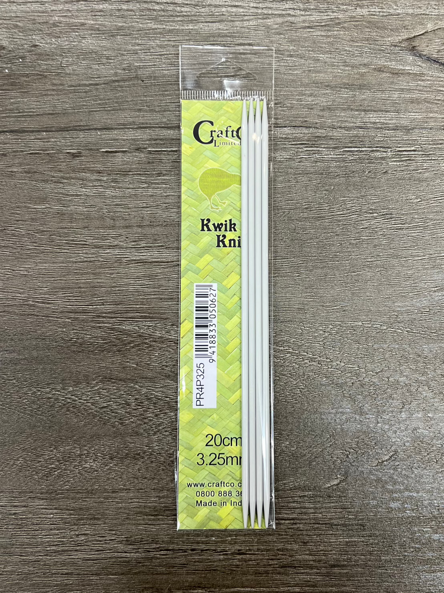 Double pointed steel needles 20cm x 3.25mm