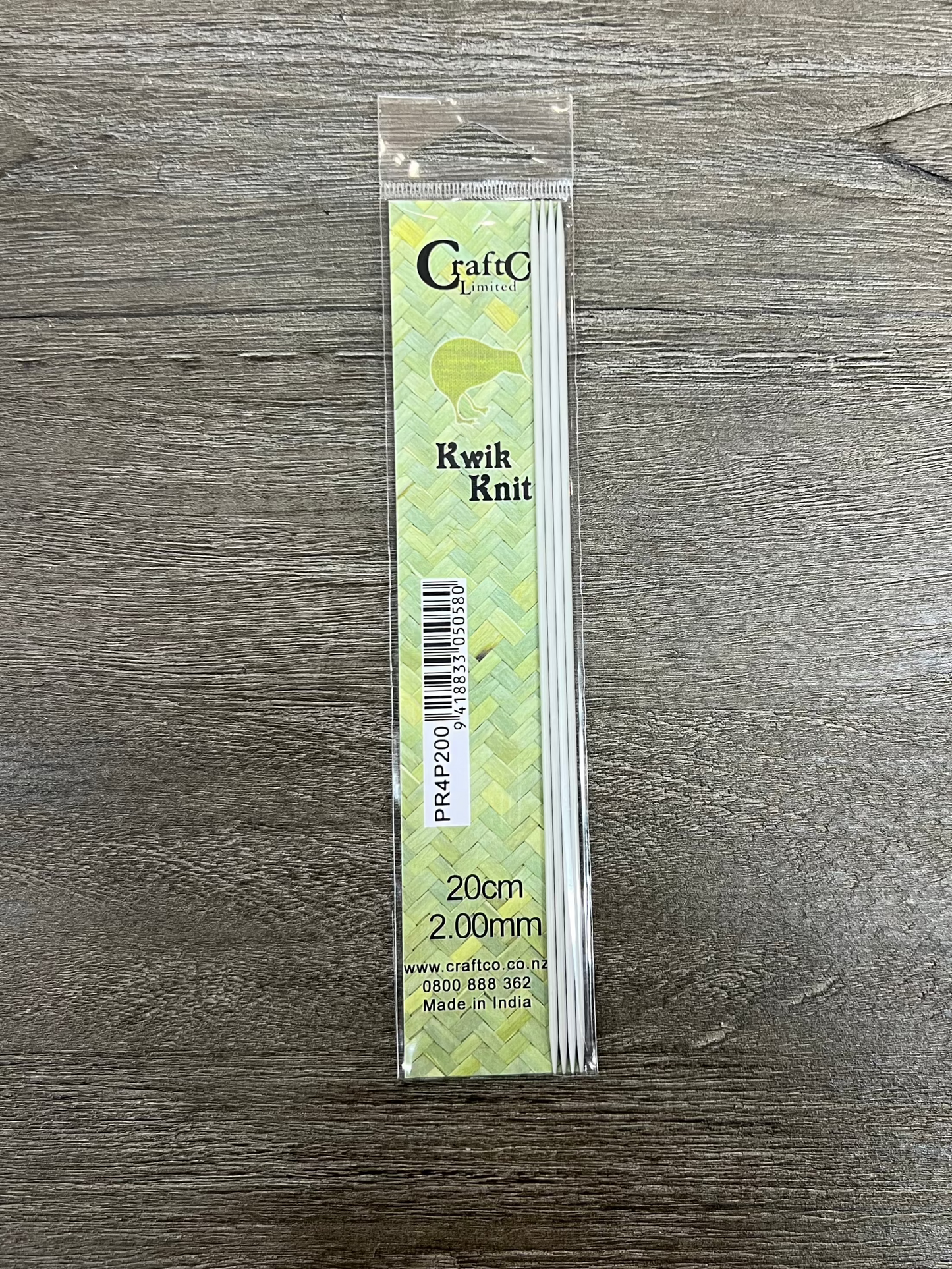 Double pointed steel needles 20cm x 2.00mm