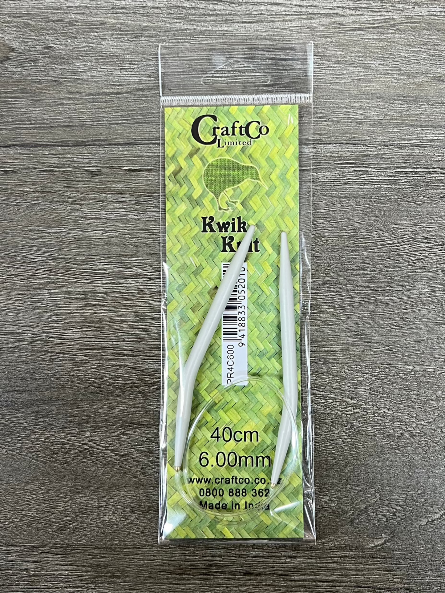 Circular needles steel tipped 40cm x 6.00mm