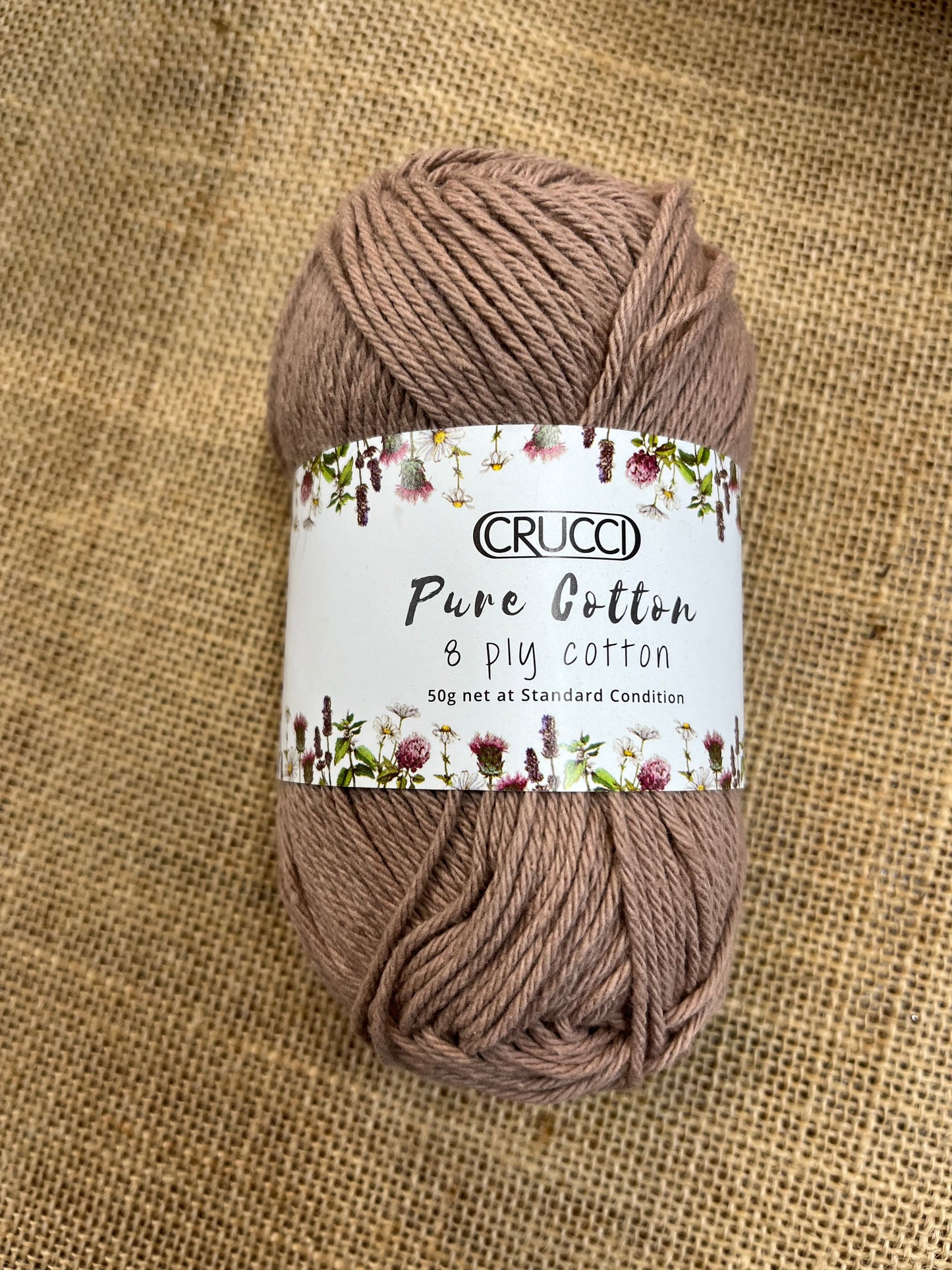 Crucci Pure Cotton 8 Ply - Taupe