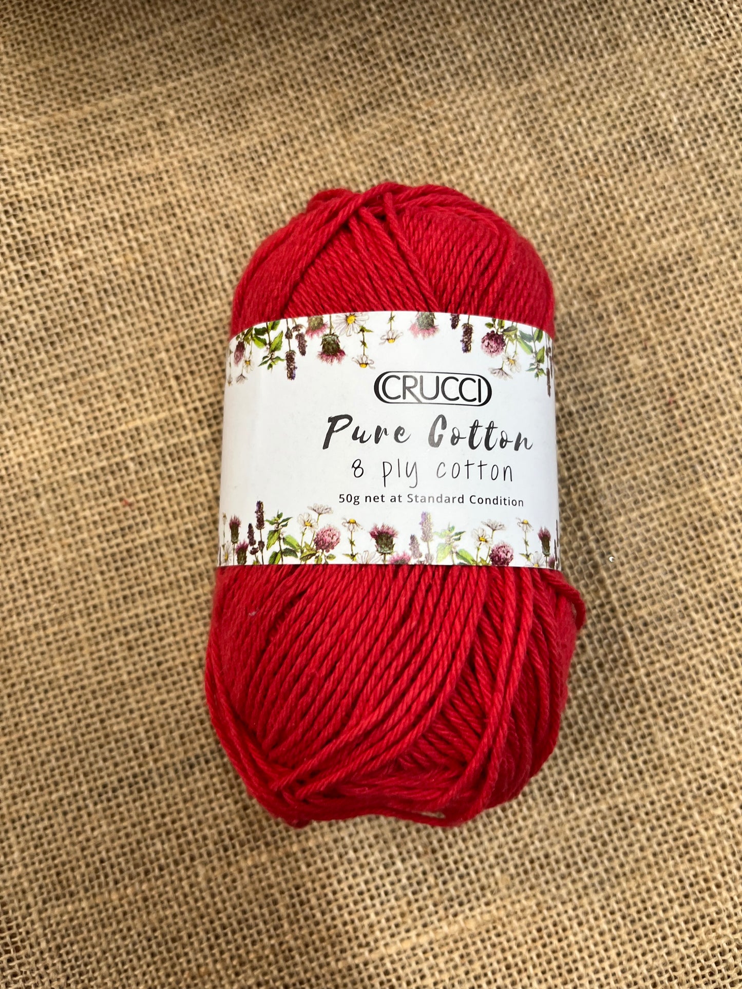 Crucci Pure Cotton 8ply - Chilli
