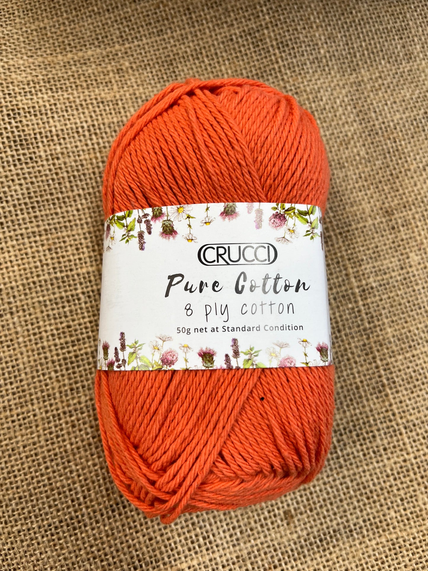 Crucci Pure Cotton 8ply - Papaya