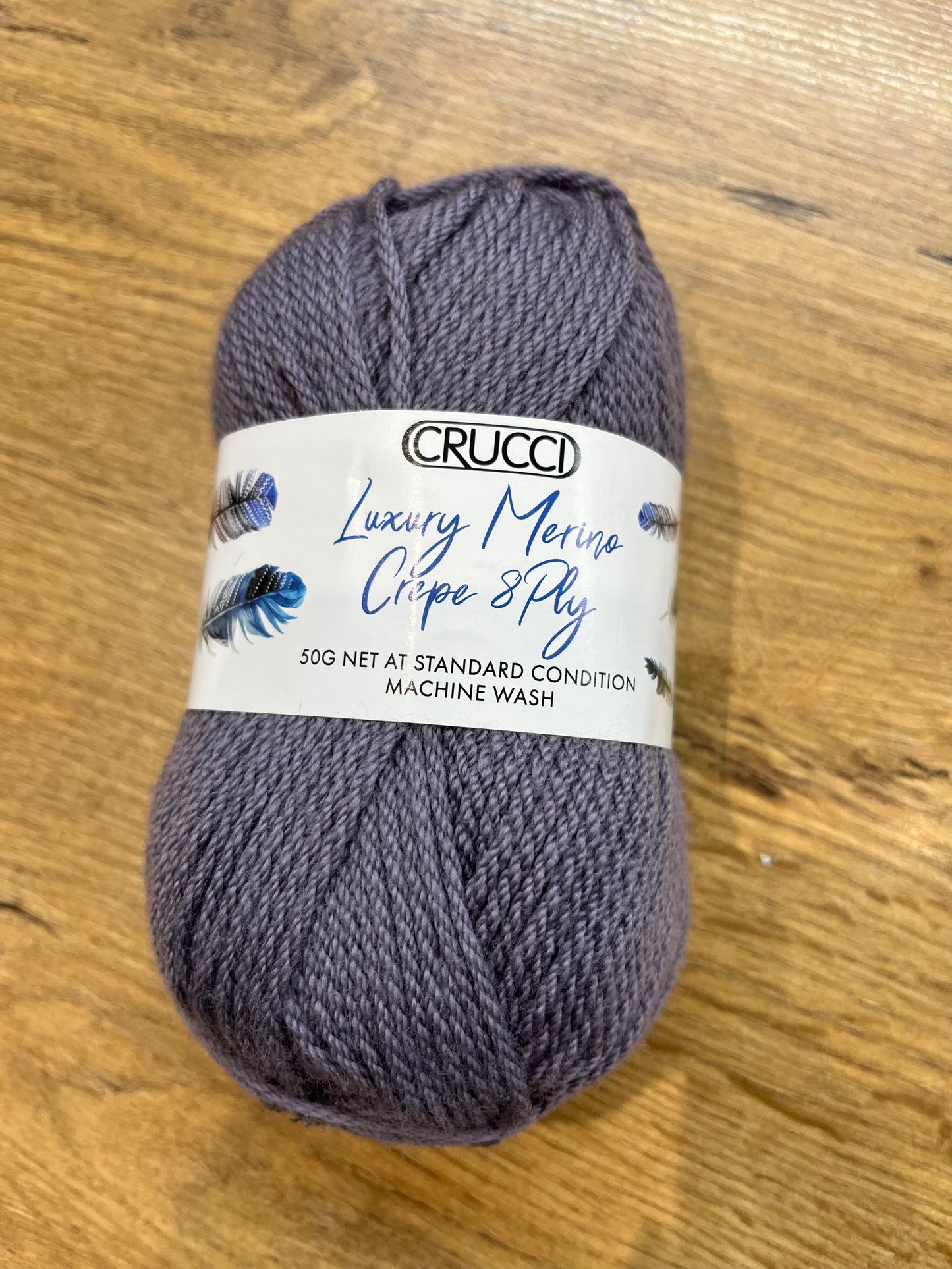 Crucci Luxury Merino Crepe Wool DK - Dove Grey