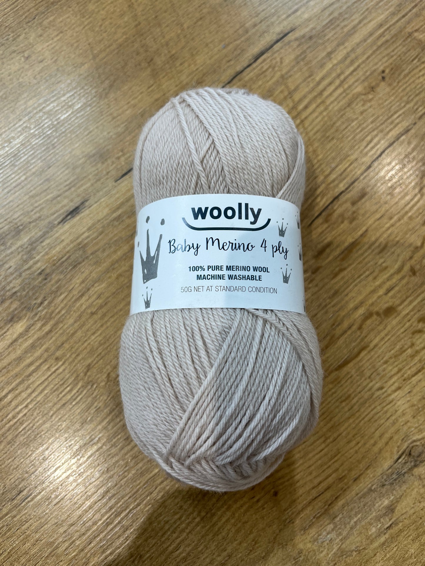 Crucci Woolly 4ply Baby Merino - Oat