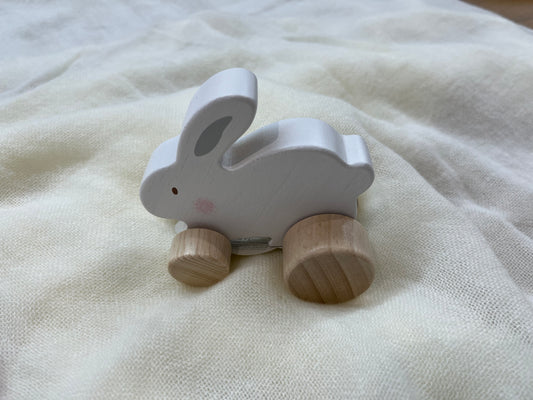 Bambino Wooden Push Toy - Bunny