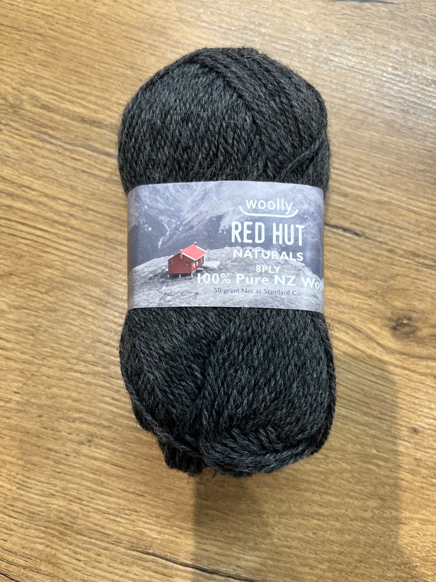 Red Hut Naturals 8 ply - Charcoal