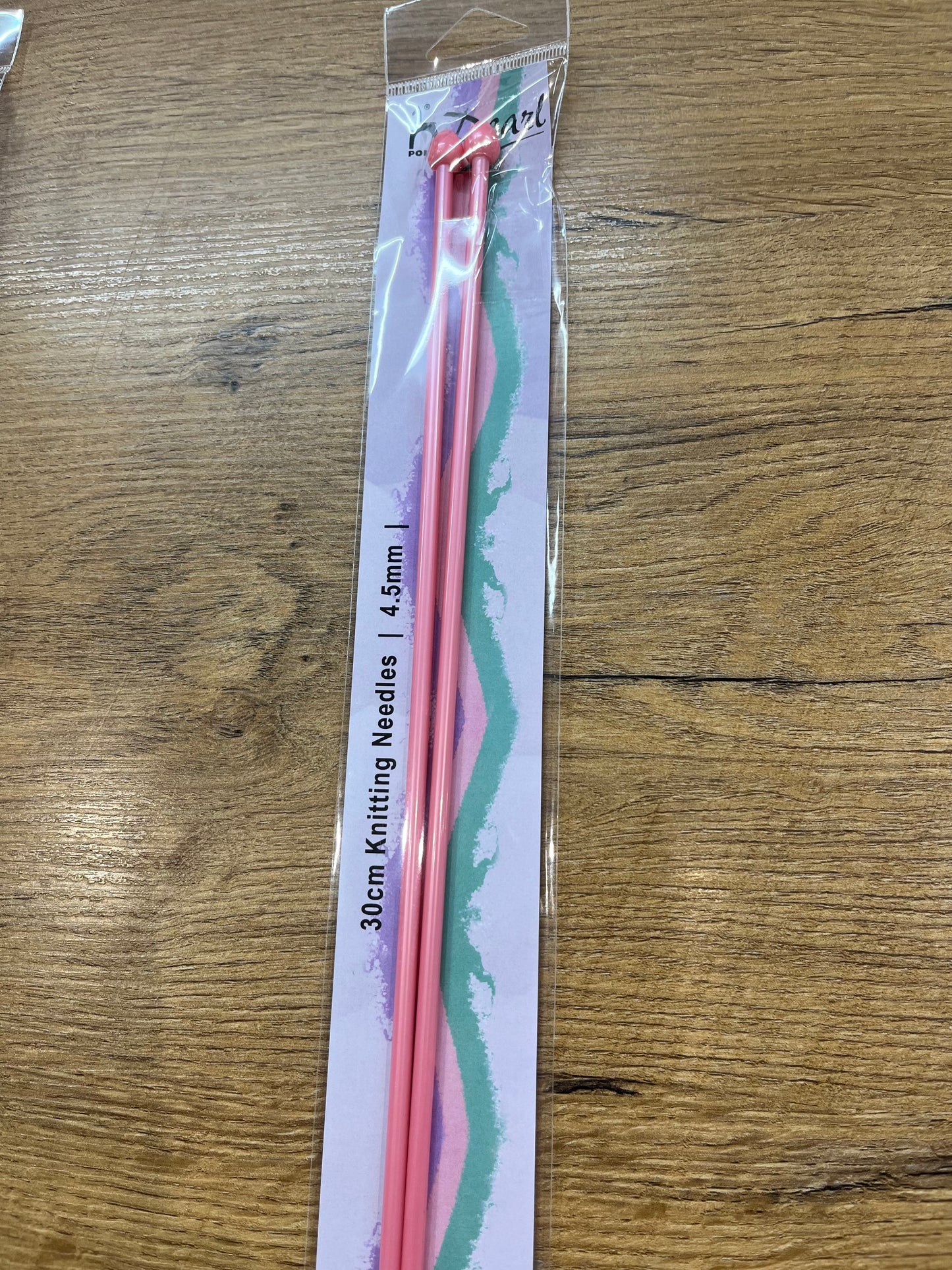 Pony Pearl Knitting Needles 4.5mm 30 cm