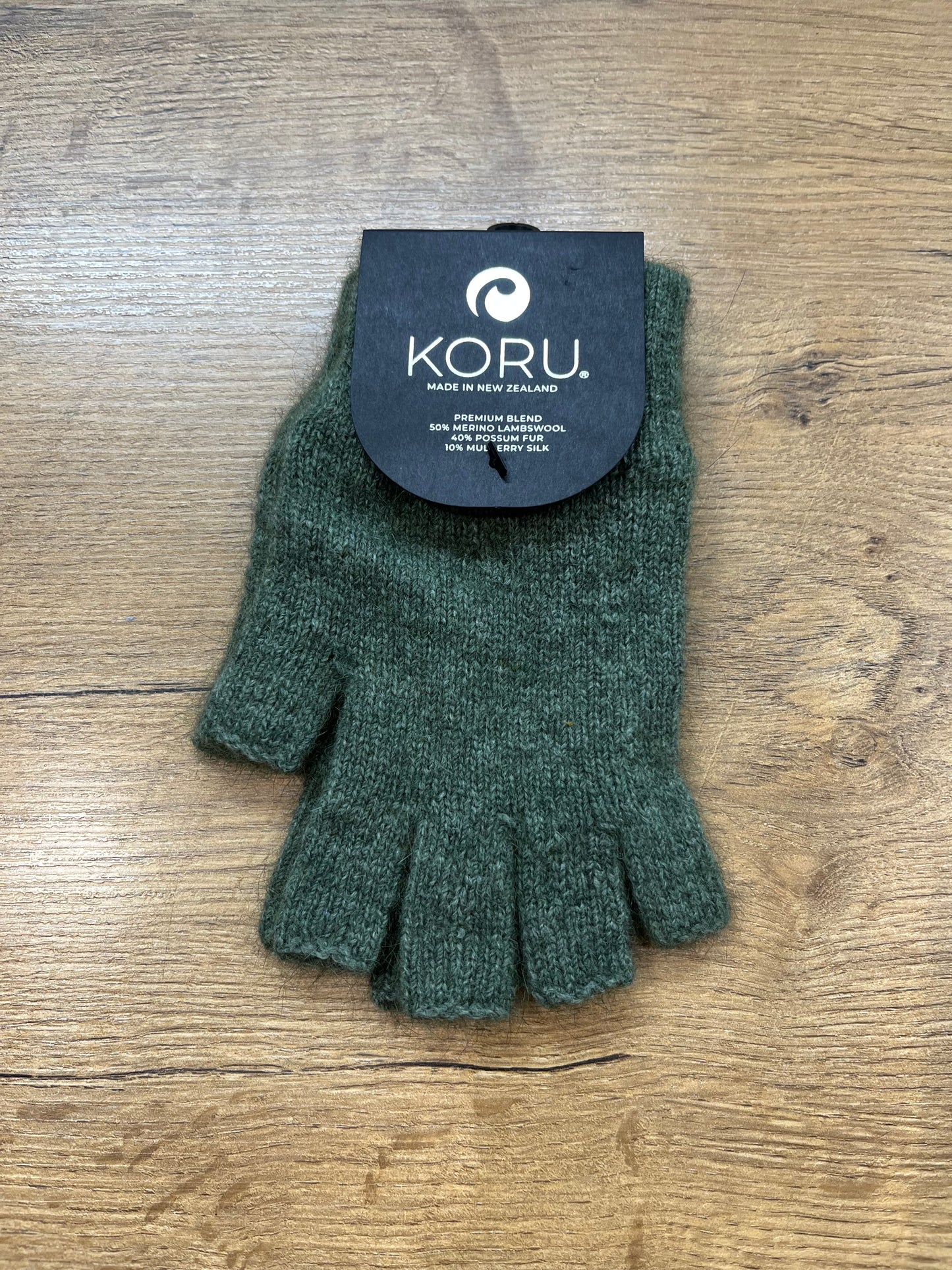 Fingerless Merino and Possum Gloves - Small