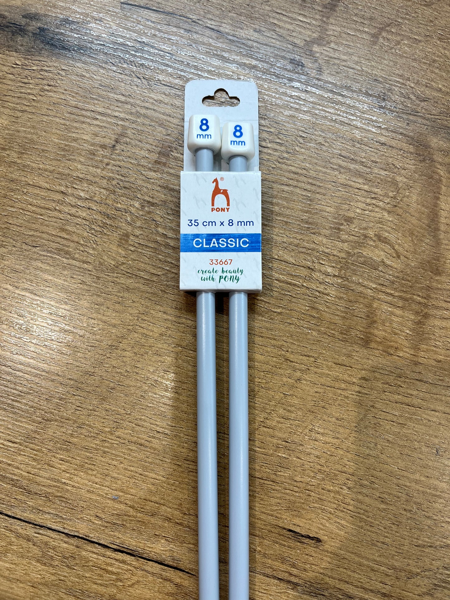 Pony Classic Knitting Needles 8 mm 35cm