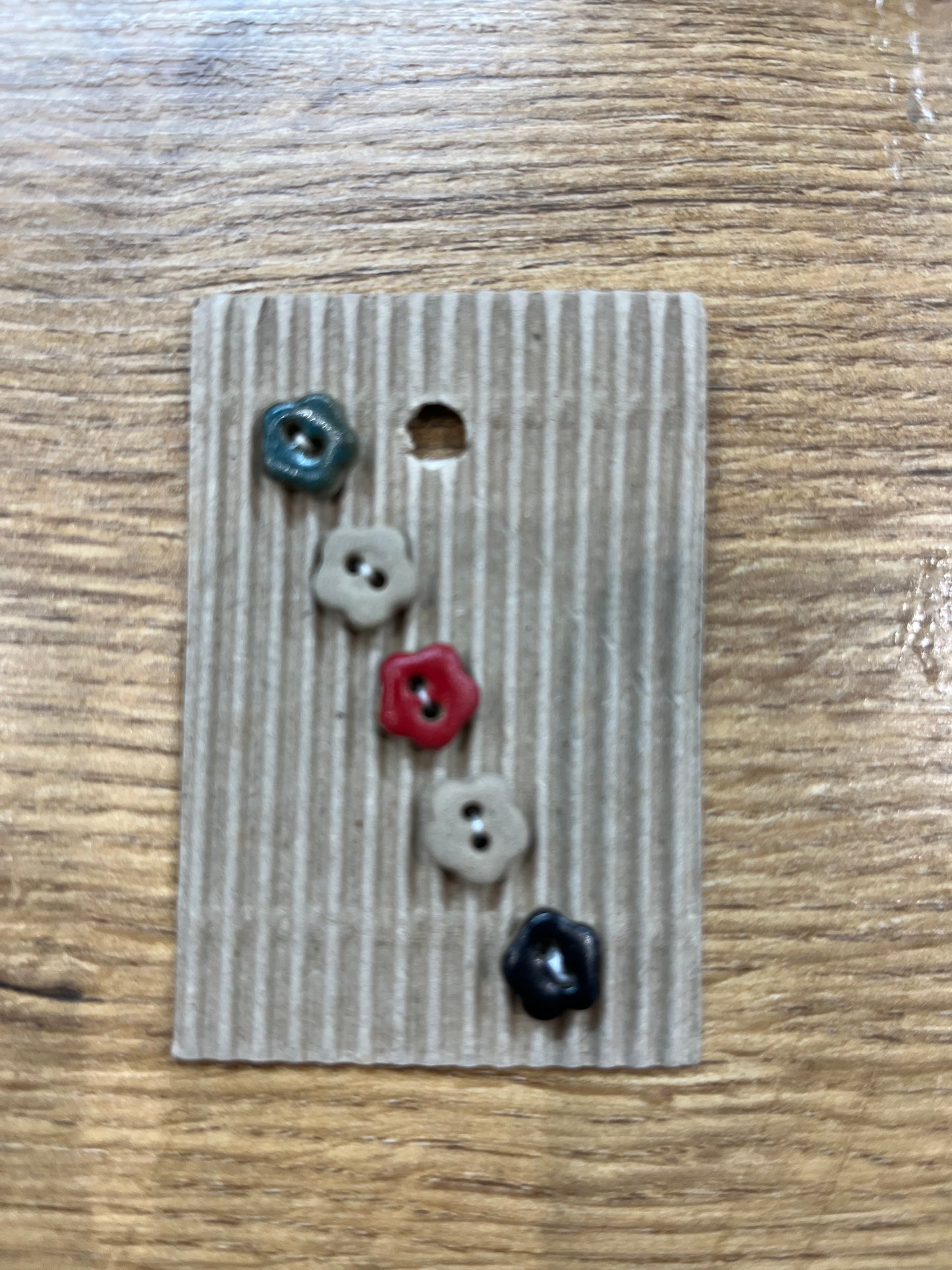 Hand Made Buttons - Mini Flowers Multicolour