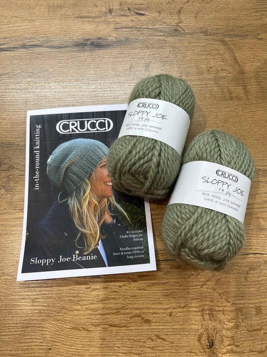 Crucci Sloppy Joe Beanie Knitting Kit