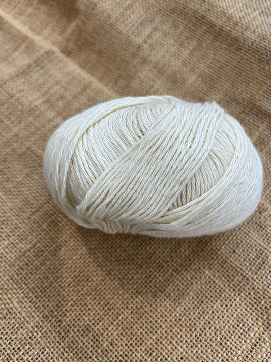 Organic and Cotton Cashmere 4 ply - Cream