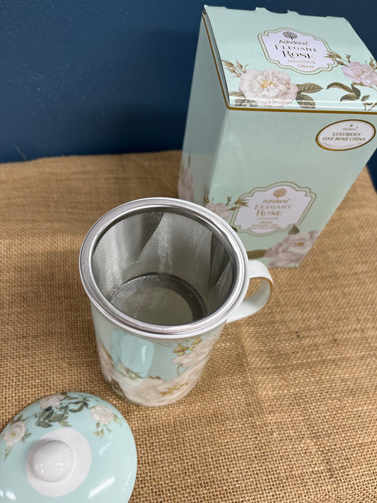 Ashdene Elegant Rose Diffuser Mug - Cream