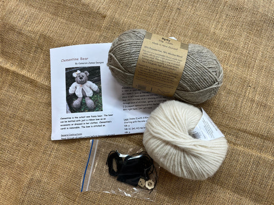 Clementine Bear Knitting Kit
