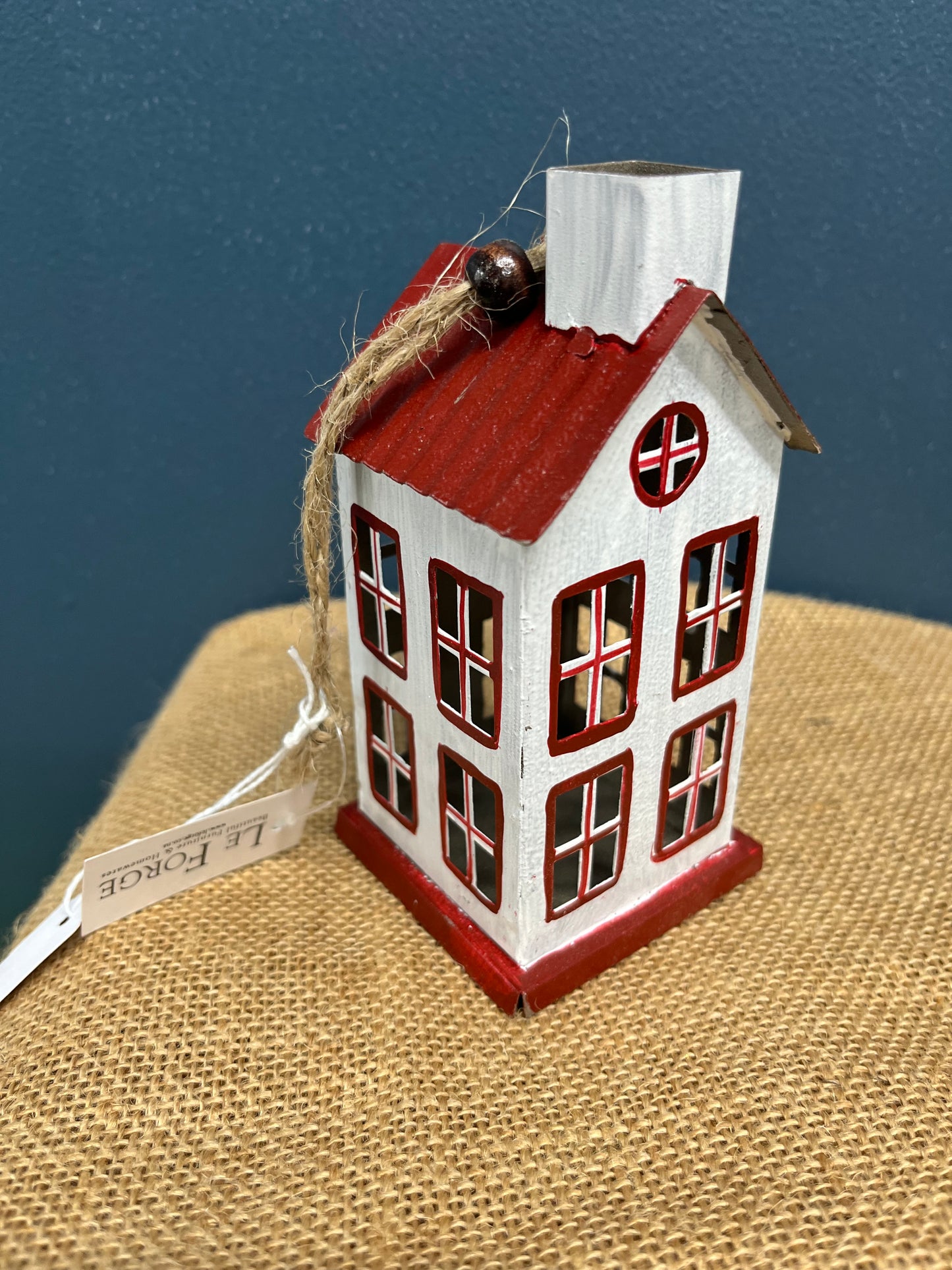 Hanging Tin Christmas House