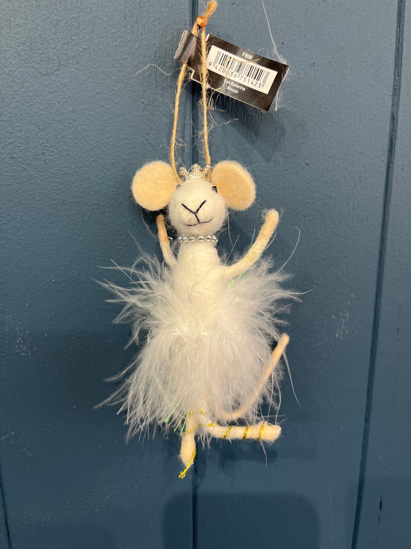 Hanging Mouse Princess Christmas Decoration