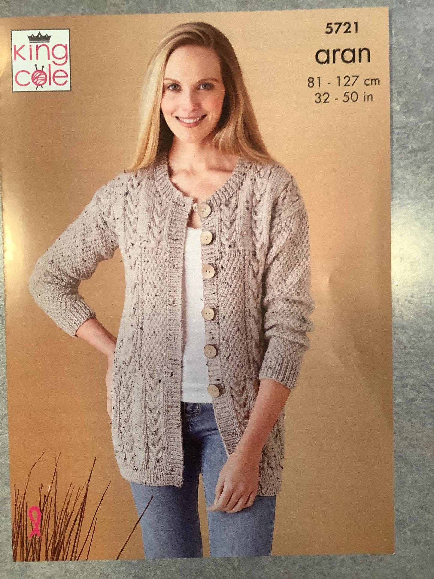 Womens Aran Cable Waistcoat and Jacket - King Cole