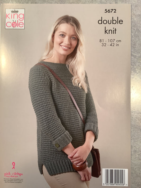 Ladies Long Cardi and Sweater - King Cole