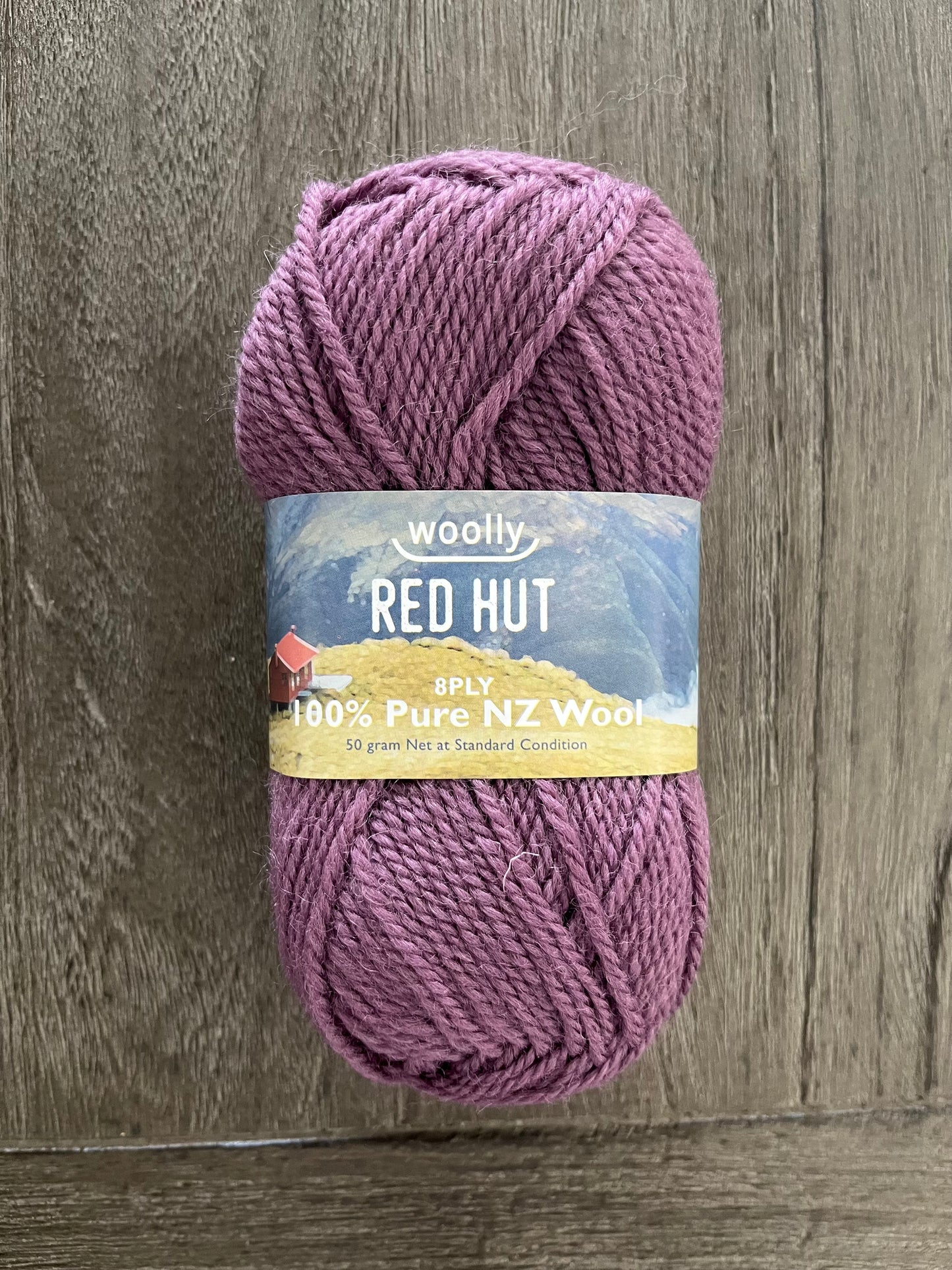 Red Hut 8ply - Dark Lilac