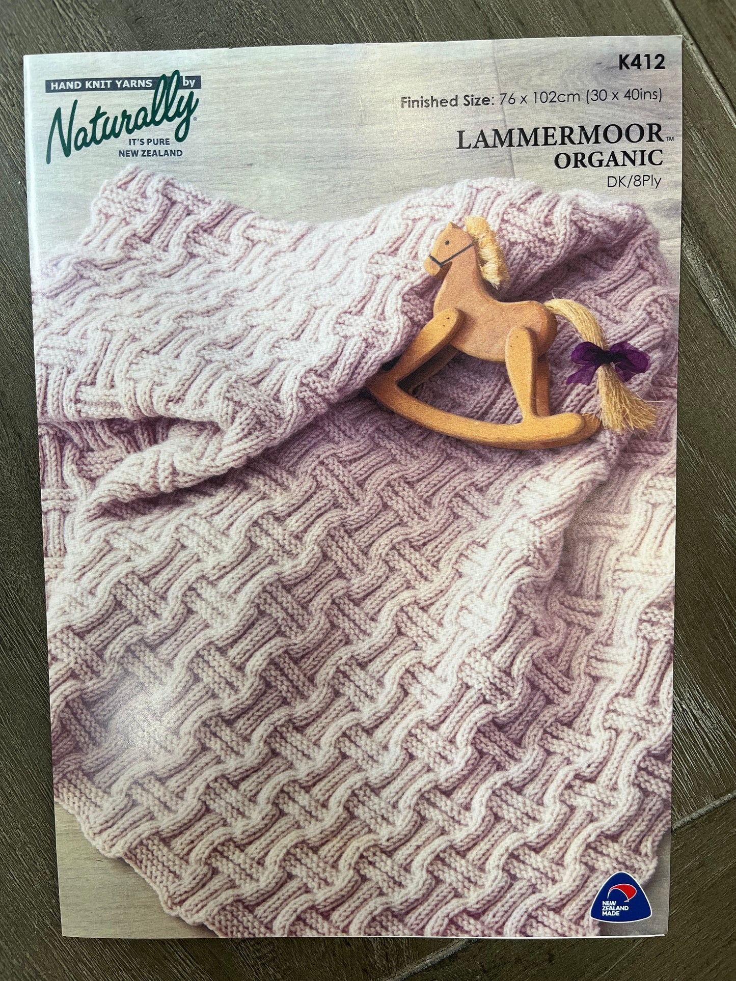 Lammermoor 8 ply Baby Blanket - Naturally Yarns
