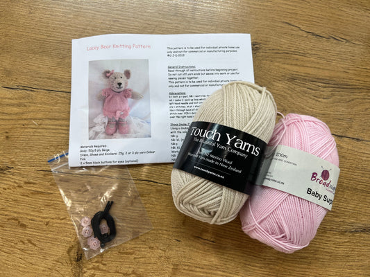 Lacey Bear Knitting Kit