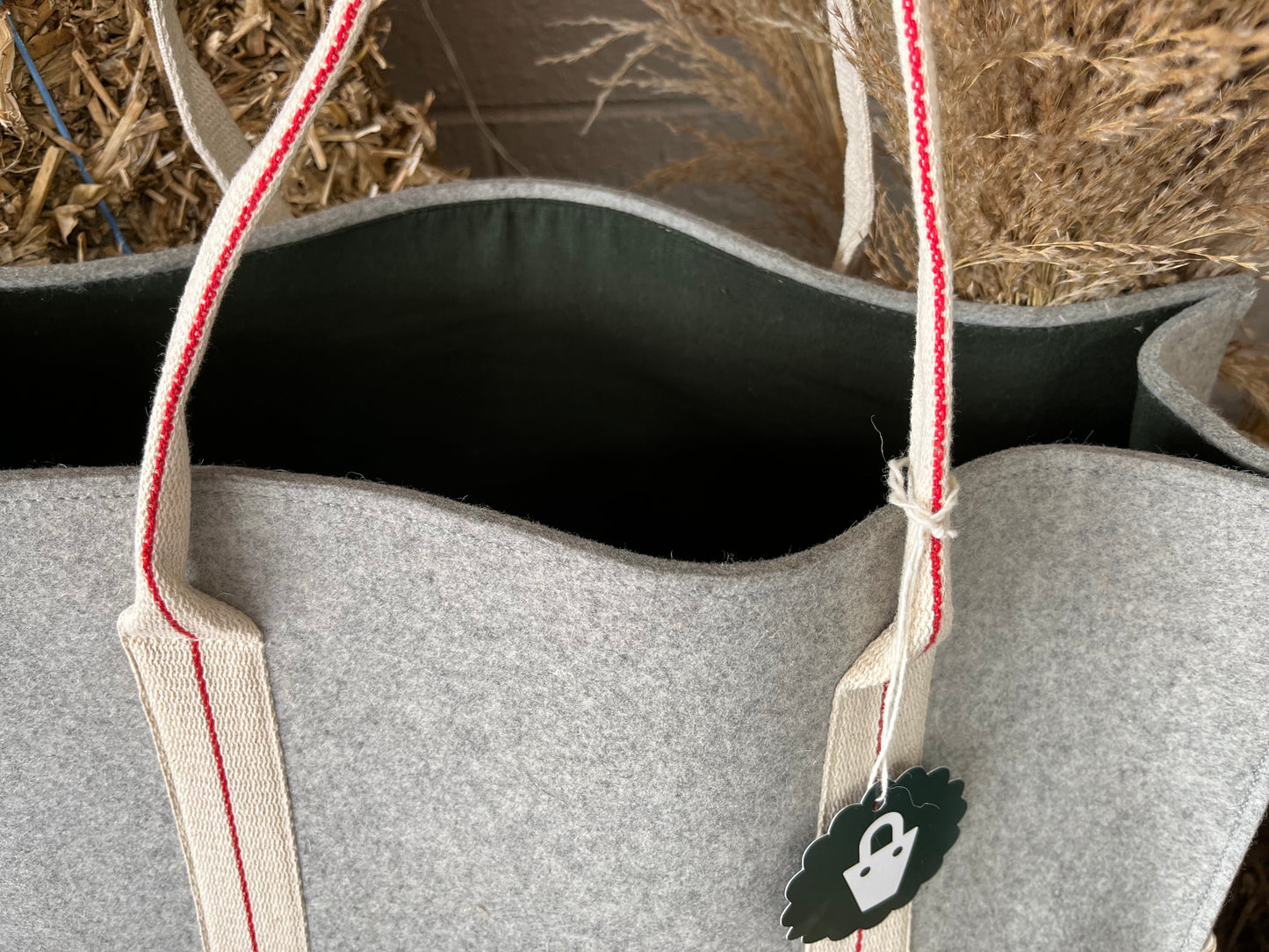 The Wool Bag - Grey/Green