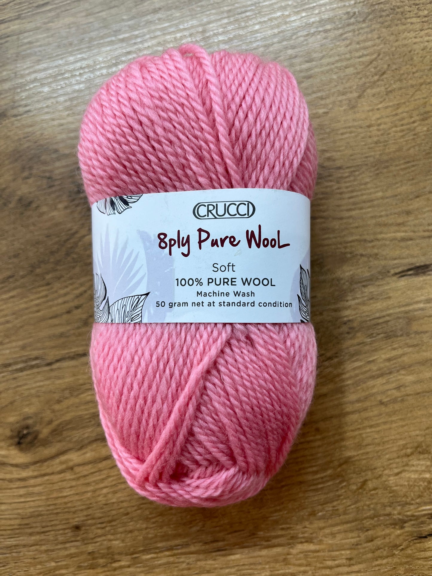 Crucci Pure Wool 8 ply - Carnation