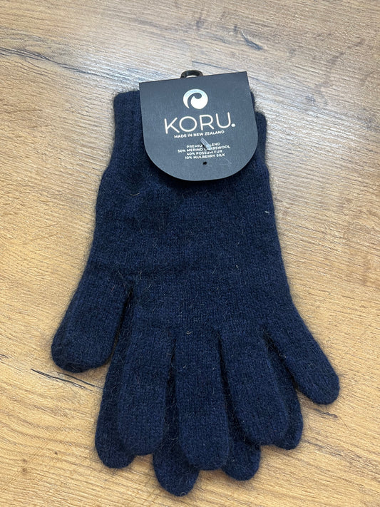 Merino and Possum Gloves - Medium
