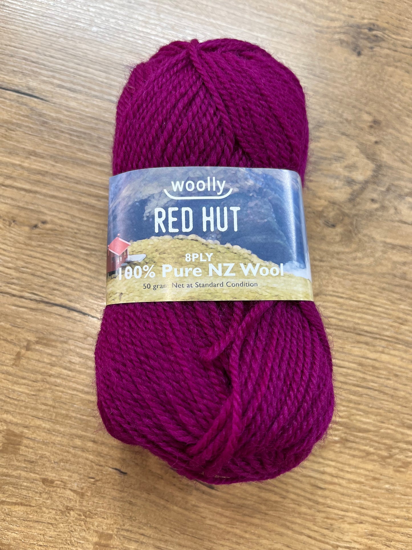 Red Hut 8ply - Dark Raspberry