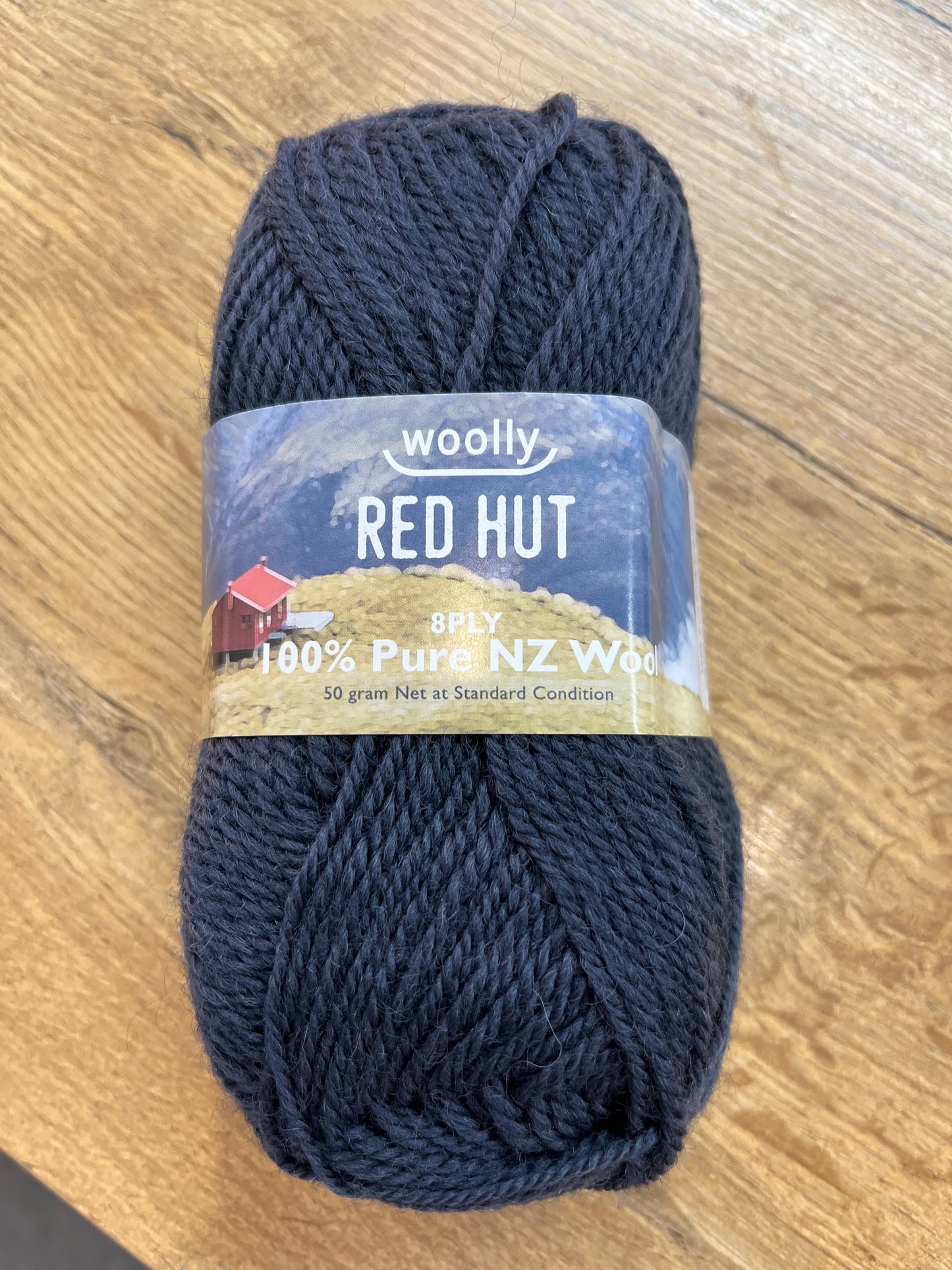 Red Hut 8ply - Charcoal