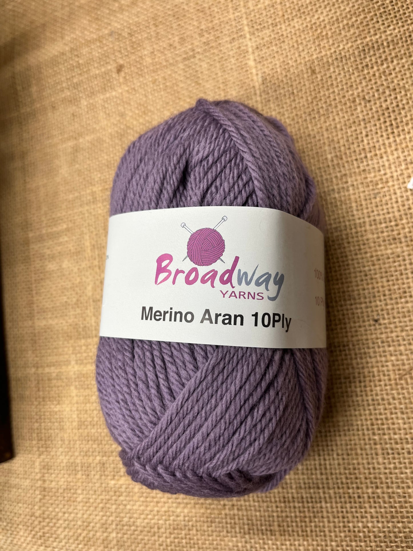 Broadway Merino Aran 10 ply - Mauve