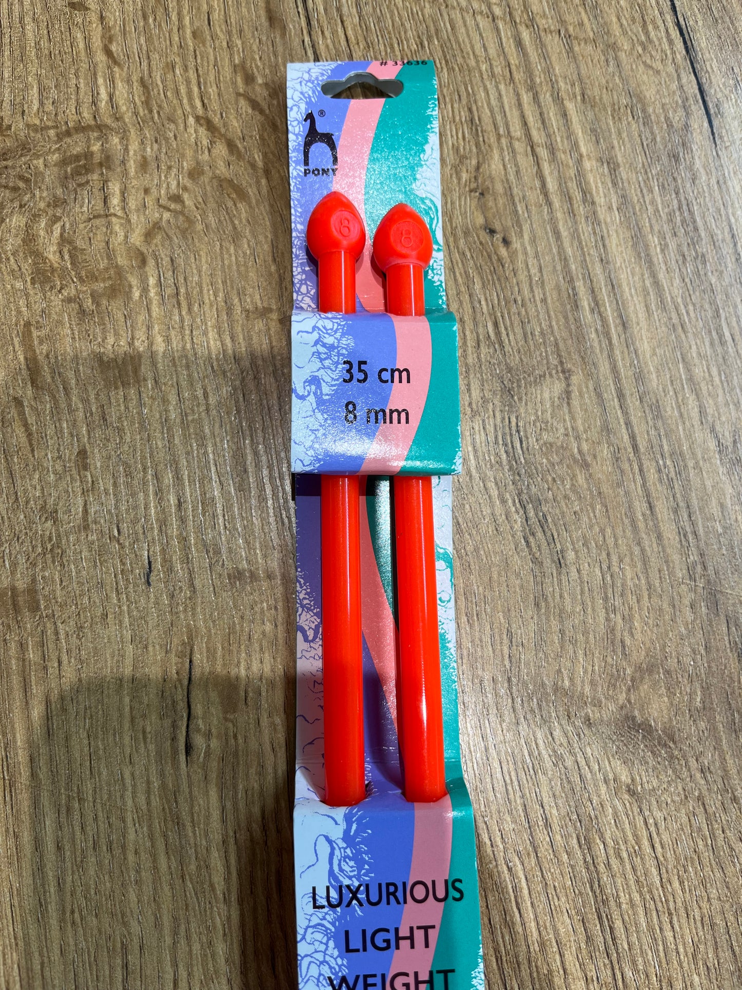 Pony Pearl Knitting Needles 8 mm 35cm