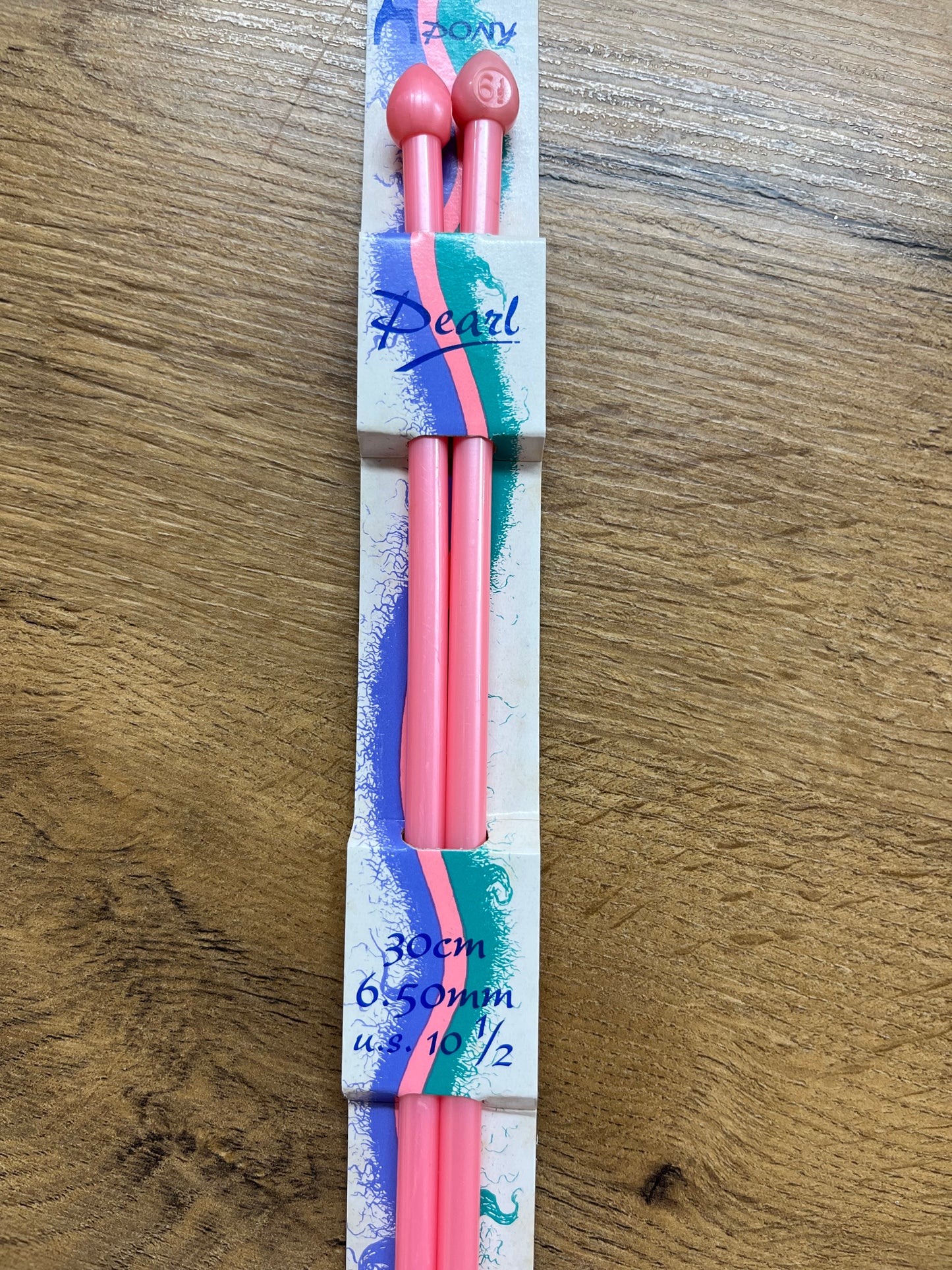 Pony Pearl Knitting needles 6.5mm 30cm
