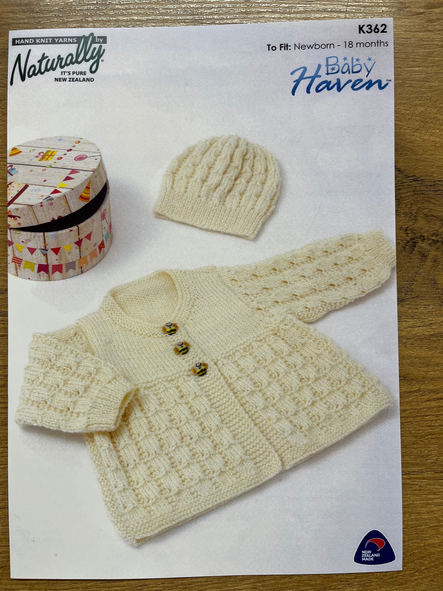 Baby Haven Jacket 4 ply - Naturally Yarns