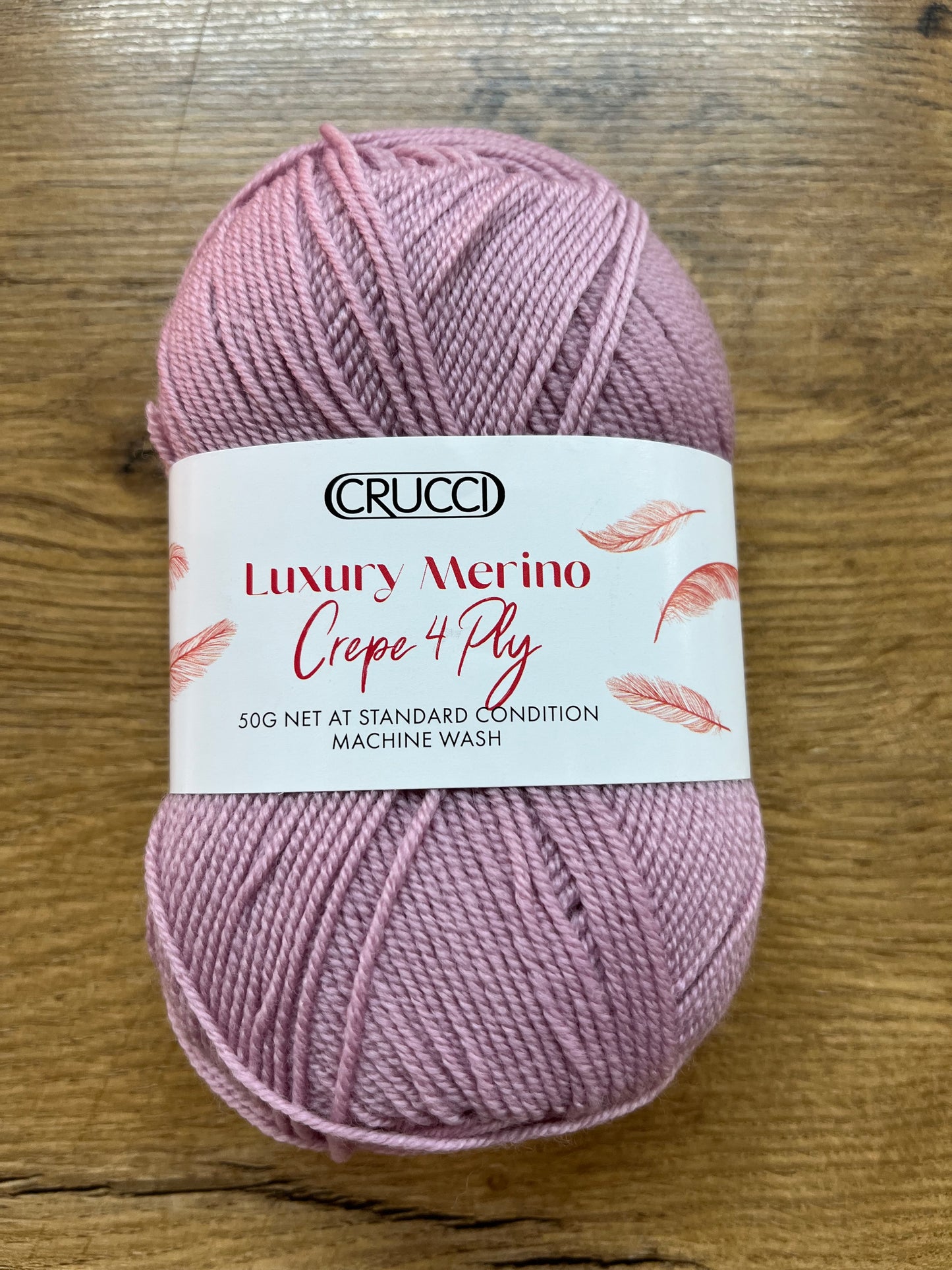 Crucci Luxury Merino Crepe 4 ply - Rosy