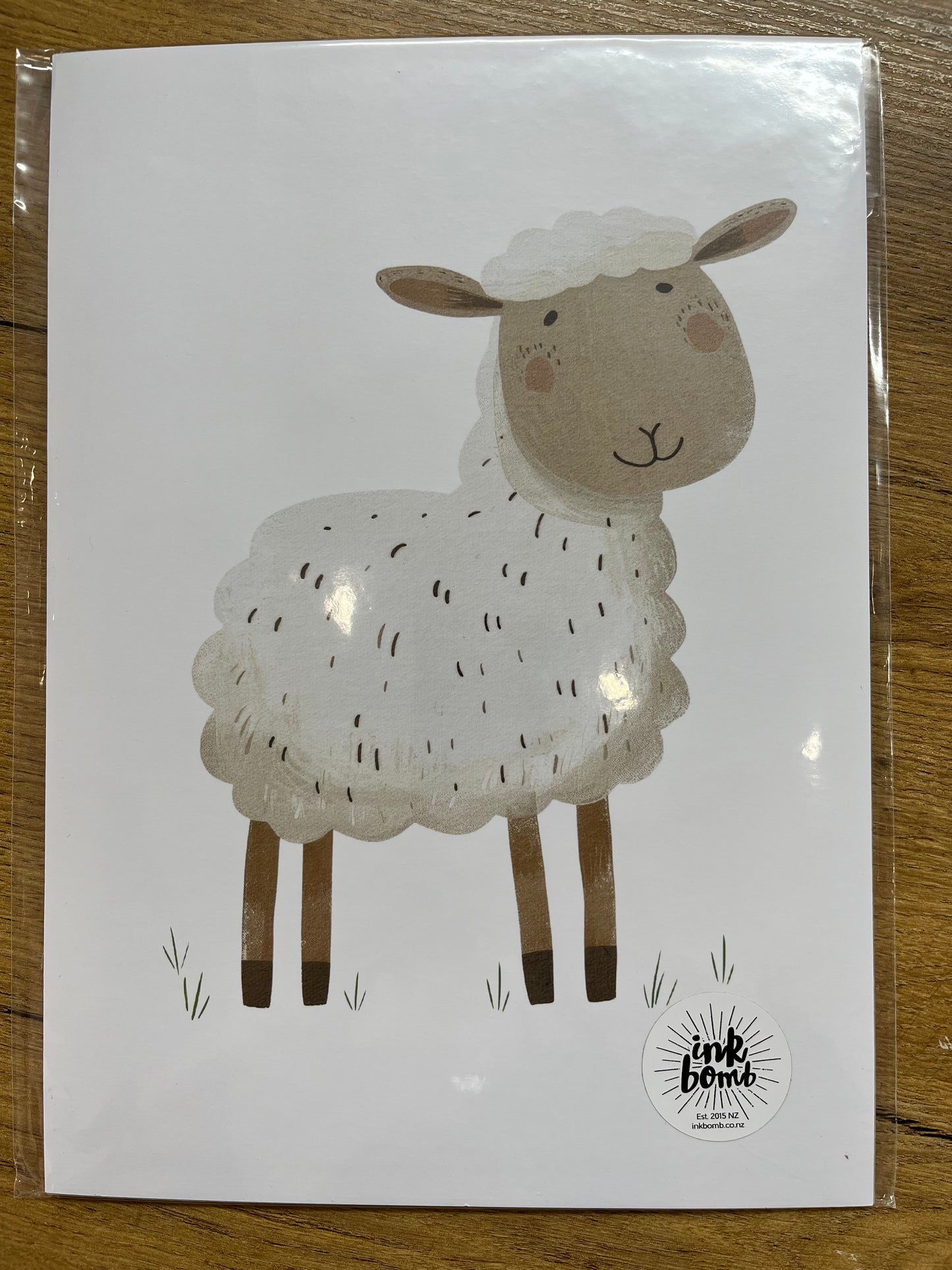Farmyard Sheep Print