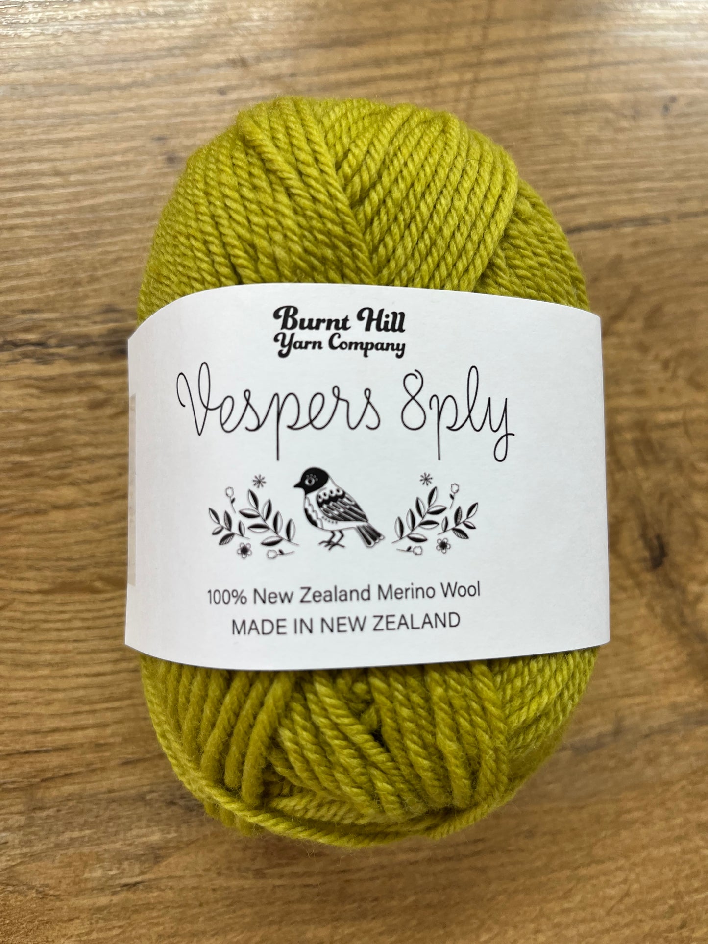 Burnt Hill Yarns Vesper 8ply - Crunchy Pear